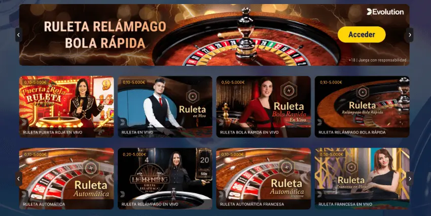 Casino en Vivo de Marathonbet