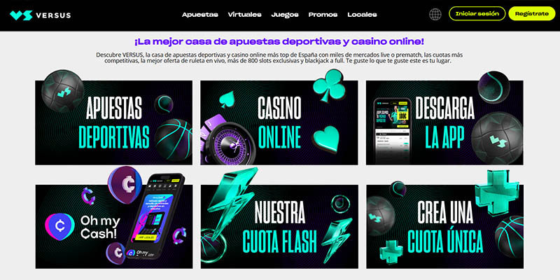 Página Principal de Versus Apuestas