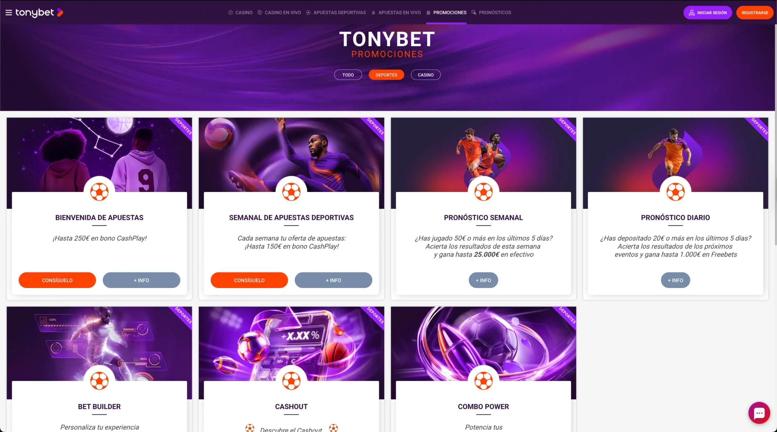 Tonybet Bonos de Apuestas