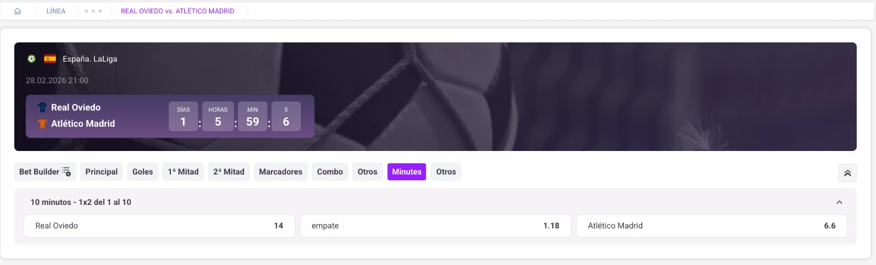 Tonybet Mercados de Minutos