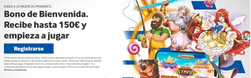 Bono de bienvenida Betway Casino