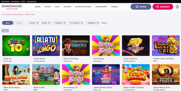 Otros juegos Casino Gran Madrid