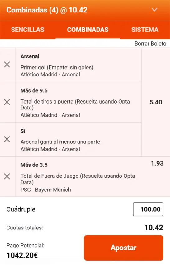 Combinada 2 - Champions League Semifinales