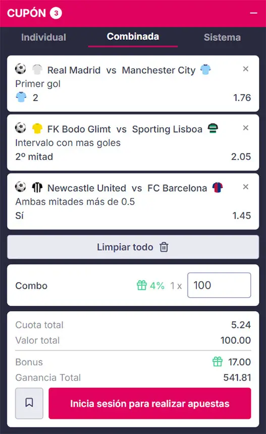 Combinada 2 - Octavos Champions League (IDA)