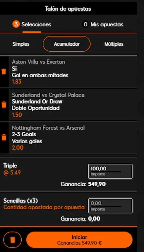 Premier League Jornada 22: Combinada 1