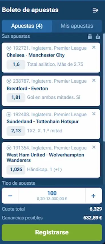Premier League Jornada 32 Combinada 2