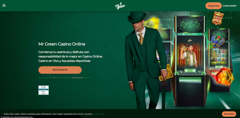 Pagina inicial de Mr green