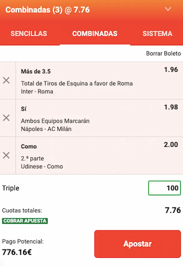 Combinada 1 Serie A Jornada 31