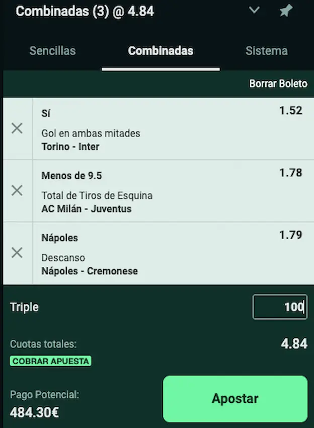 Combinada 1 Serie A Jornada 34