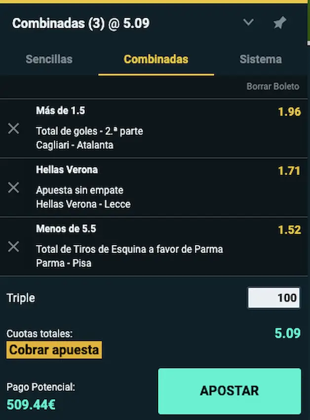 Combinada 2 Serie A Jornada 34