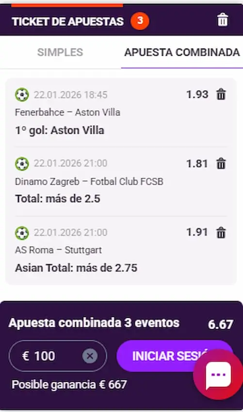 Europa League Jornada 7 Combiana 1