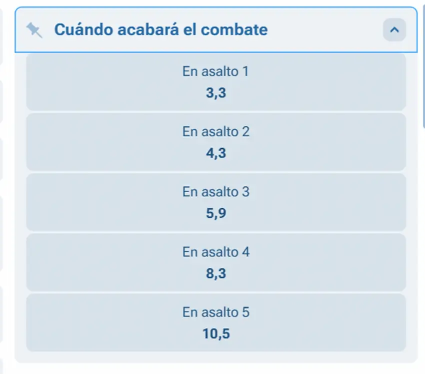 MMA Mercado Round de Finalización
