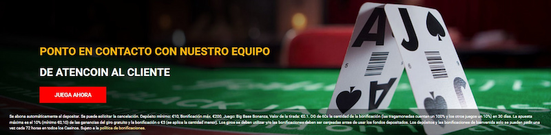 Atencion al cliente - Mega Casino España