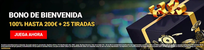 Bono de bienvenida - Mega Casino España