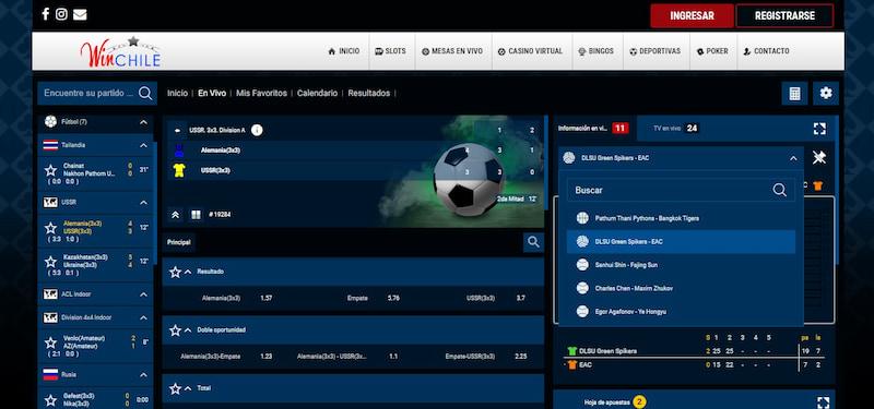 winchile - apuestas en vivo
