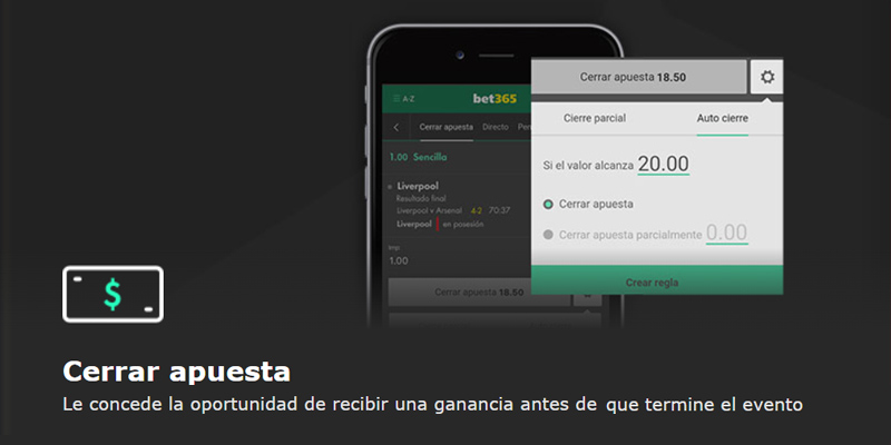Cash out Bet365
