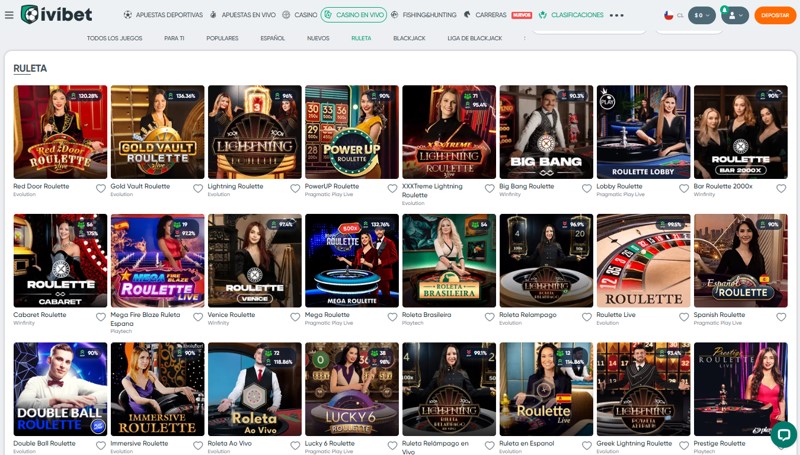 Casino en vivo Ivibet Chile