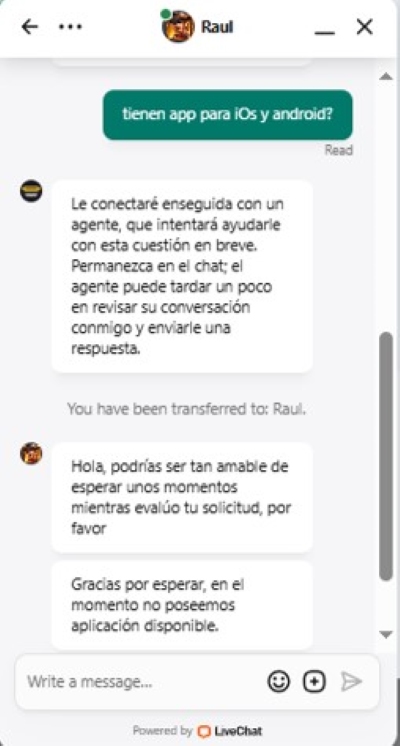 Chat en vivo Ivibet Chile