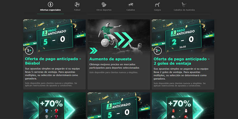 Otras promociones de Bet365