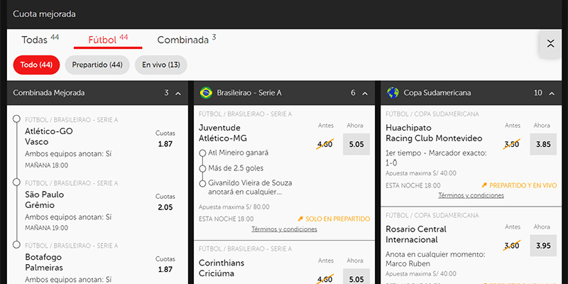 Cuota Mejorada Betsafe