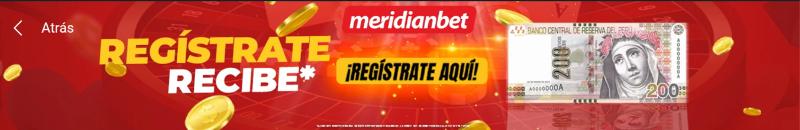 Meridianbet Bono de registro