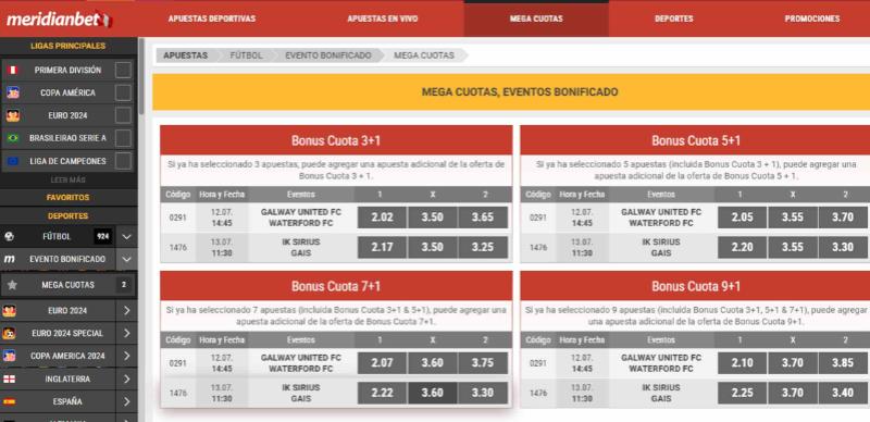 Meridianbet Megacuotas