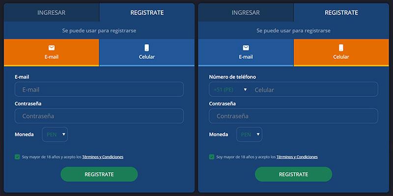 Registro en Livesport