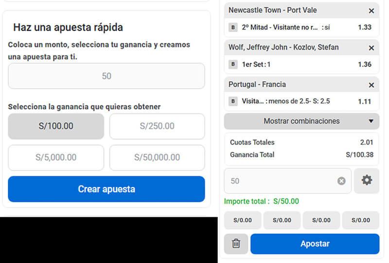 Te Apuesto herramientas apuesta rapida