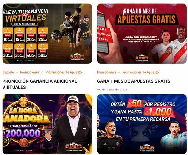 Te Apuesto otras promociones