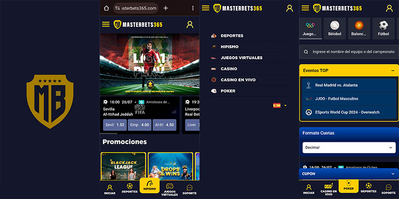 Versión Móvil de MasterBets365