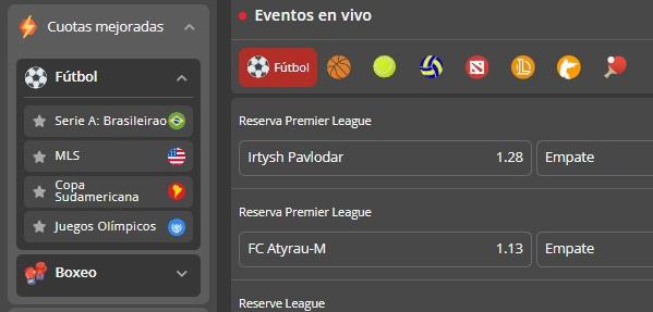 cuotas mejoradas solbet