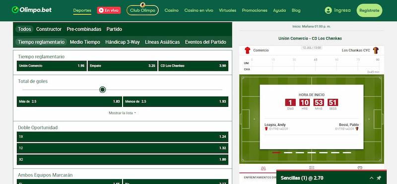 deportes y mercados Olimpobet