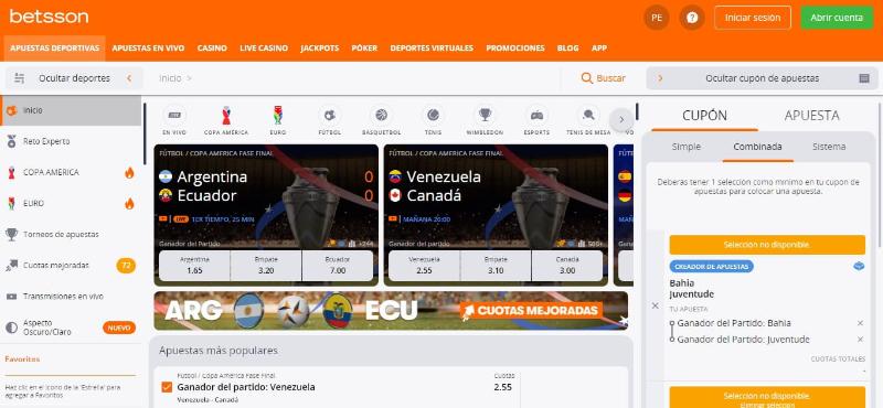 plataforma de apuestas deportivas de betsson
