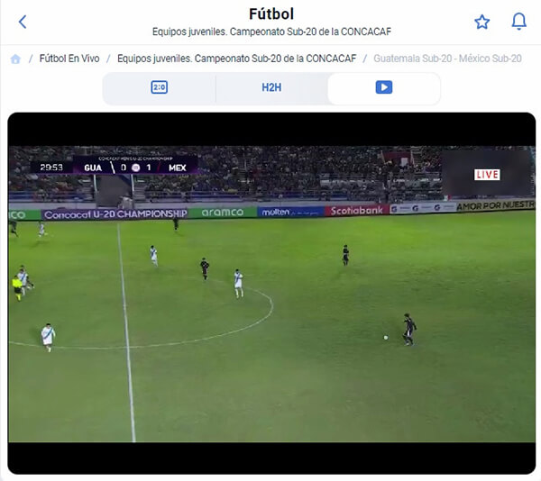 Streaming en jugabet