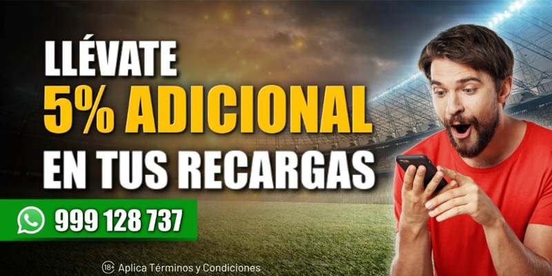 5% extra en tus recargas Pentagol