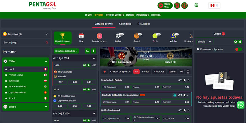 Apuestas Deportivas en Pentagol