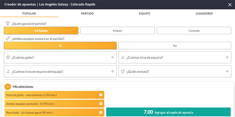 Creador de Apuestas Pentagol