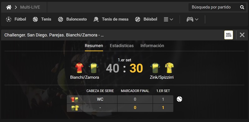 Multidirecto en Melbet Ecuador