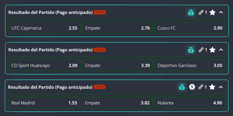 Pago anticipado de Pentagol