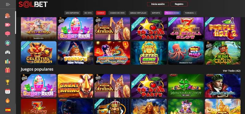 Solbet - Mejores juegos de casino Perú