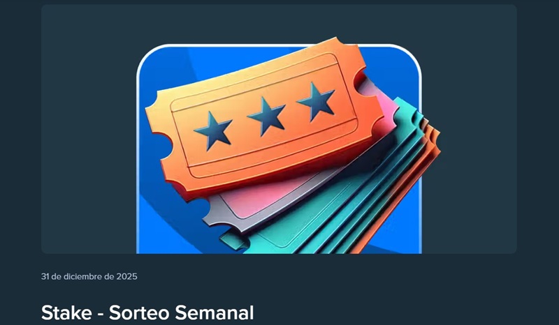 Sorteo semanal Stake Ecuador apuestas