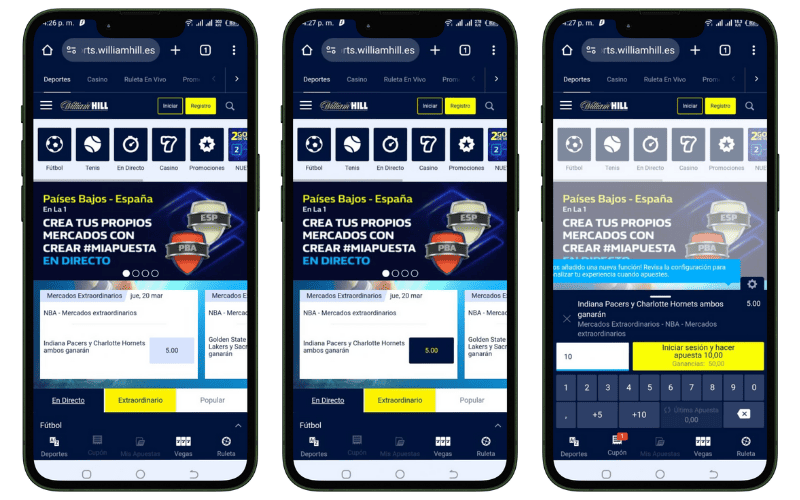 Apostar en william hill