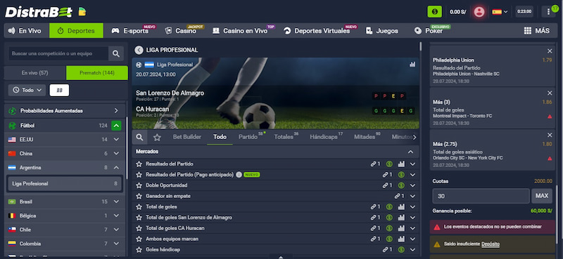 Deportes y mercados - Distrabet