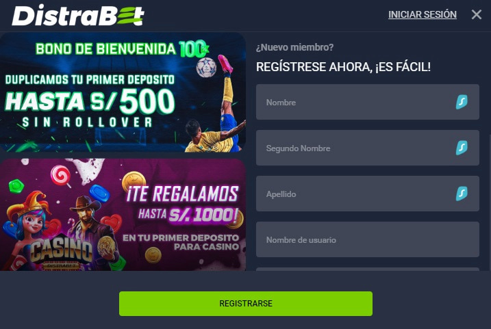 Registro - Distrabet