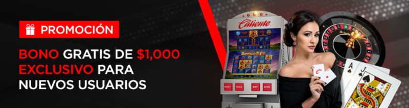 Caliente Casino bono sin depósito