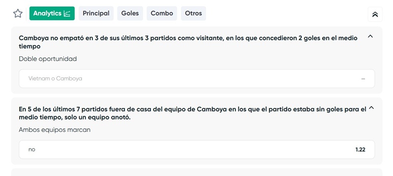 Estadisticas interactivas analytics ivibet