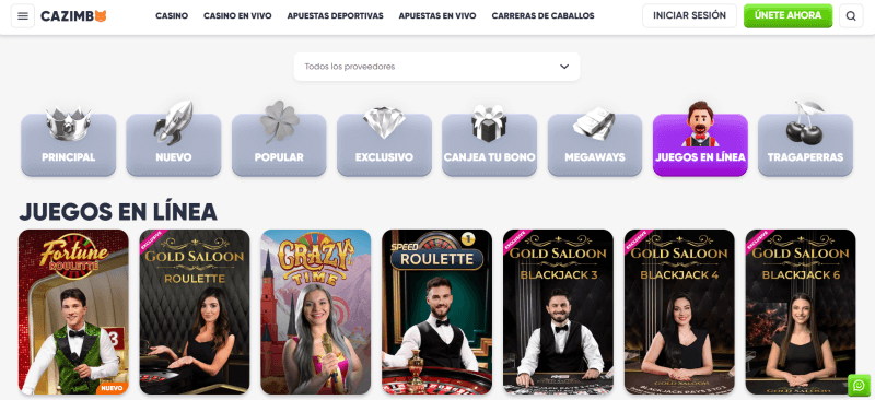 Juegos de mesa en Cazimbo Casino Perú