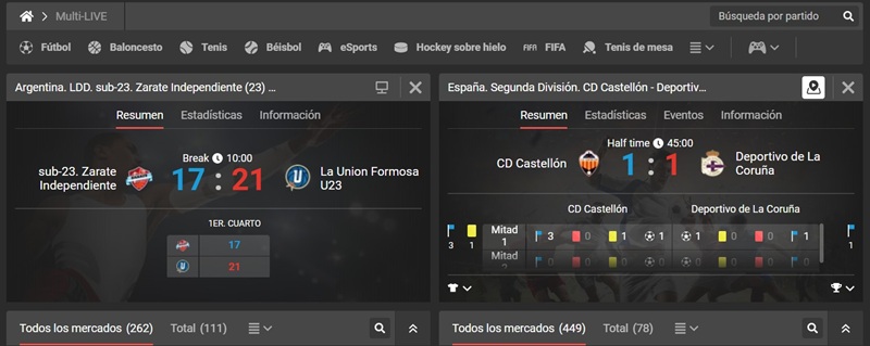 Multidirecto en Megapari apuestas Ecuador