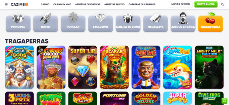 Tragamonedas en Cazimbo Casino Perú