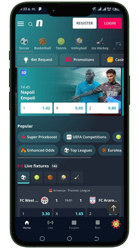 Apps de apuestas novibet